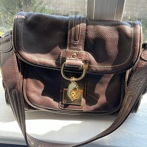 Antonio Melani Chocolate Brown Leather Bag